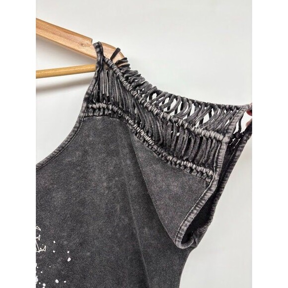 Womens LoveSick by Torrid Sz 1X Top Black Unicorn Off the Shoulder Asymmetrical - Picture 3 of 9